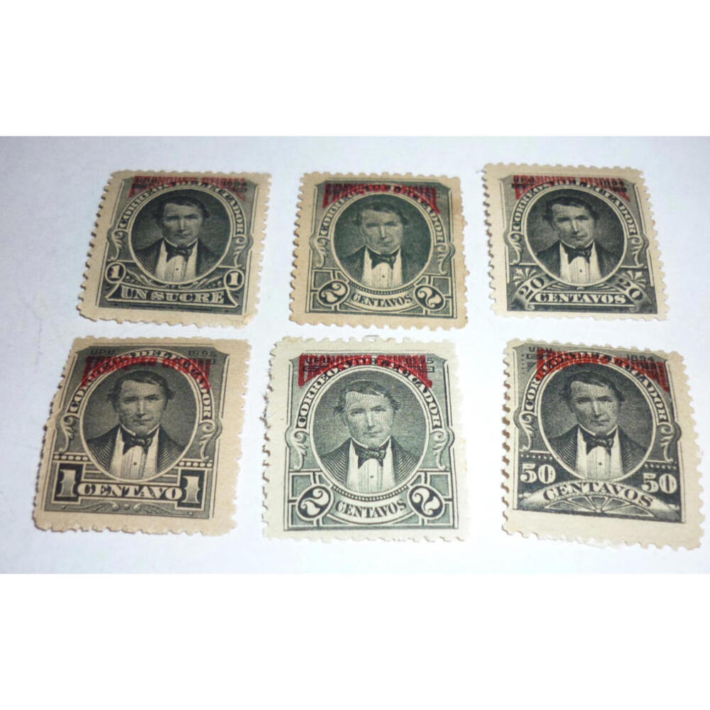 Ecuador Postage Stamp #O27 H 1895 Officials Rocafuerte